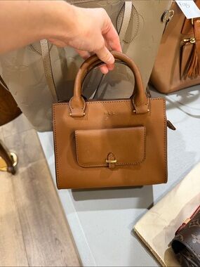 Brown Leather Top-Handle Mini Satchel - Unknown Brand